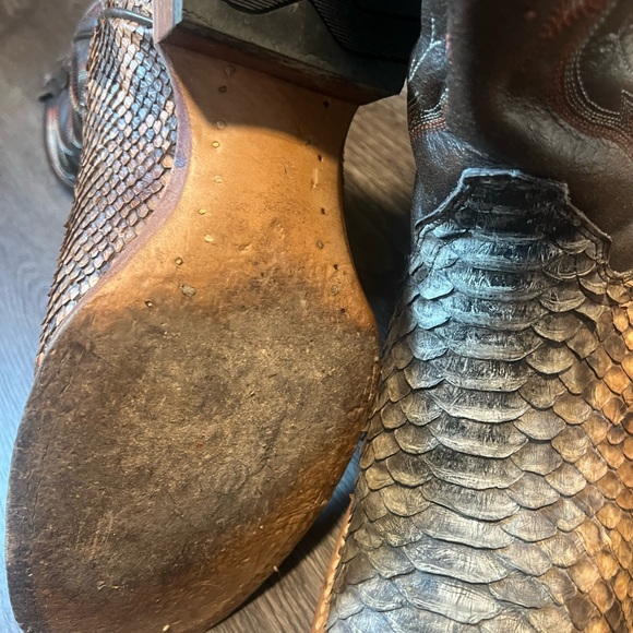 CODY JAMES MEN'S PYTHON EXOTIC WESTERN COWBOY BOOTS STYLE ASR21-21 SZ 11D - Picture 4 of 11